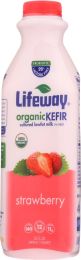 LIFEWAY: Organic Kefir Strawberries 'n Cream Cultured Lowfat Milk Smoothie (32 oz)