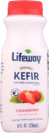 LIFEWAY: Kefir Strawberry Lowfat Organic (8 oz)