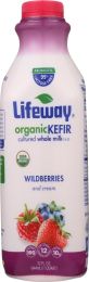 LIFEWAY: Organic Whole Milk Wildberries Kefir (32 oz)