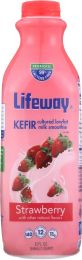 LIFEWAY: Kefir Lowfat Cultured Milk Strawberry Smoothie (32 oz)