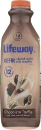 LIFEWAY: Kefir Cultured Milk Smoothie Chocolate Truffle (32 oz)