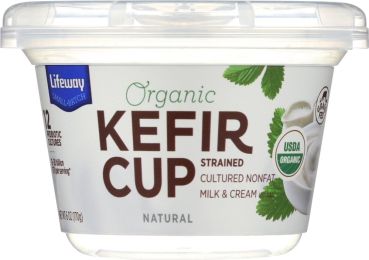 LIFEWAY: Organic Kefir Cup Plain (6 oz)