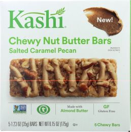 KASHI: Chewy Nut Butter Bars Salted Caramel Pecan (6.15 oz)