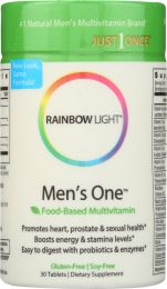 RAINBOW LIGHT: Just Once Men's One Food-Based Multivitamin (30 Tablets)