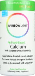 RAINBOW LIGHT: Food-Based Calcium with Magnesium & Vitamin D3 (90 tablets)