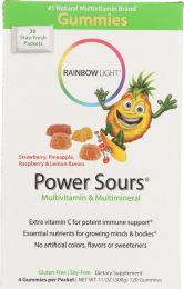 RAINBOW LIGHT: Gummy Power Sours Multivitamin & Multimineral (30 Packets)
