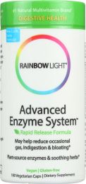 RAINBOW LIGHT: Advanced Enzyme System Rapid Release Formula Vegetarian Capsules (180)