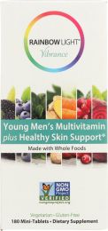 RAINBOW LIGHT: Young Men's Multivitamin plus Healthy Skin Support (180 tb)