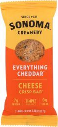 SONOMA CREAMERY: Cheese Crisp Bars Everything Cheddar (0.80 oz)