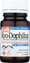KYOLIC: Kid's Kyo-Dophilus Chewable Vanilla 1 Billion cells (60 Tablets)