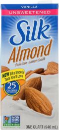 SILK: Pure Almond Unsweetened Almondmilk Vanilla (32 oz)