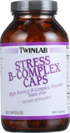 TWINLAB: Stress B Complex High-Potency Caps with Vitamin C (250 capsules)