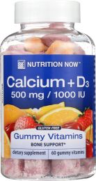 NUTRITION NOW: Calcium Adult Gummy Vitamins (60 Gummies)
