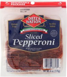 DIETZ AND WATSON: Sliced Pepperoni (6 oz)