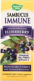 NATURE'S WAY: Sambucus Immune System Syrup Standardized Elderberry (4 oz)