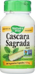 NATURE'S WAY: Cascara Sagrada Aged Bark 425 mg (100 vcaps)