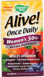 NATURE'S WAY: Alive Once Daily Women's 50+ Multi-Vitamin, 60 Tablets