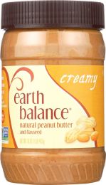 EARTH BALANCE: Natural Peanut Butter & Flaxseed Creamy (16 oz)