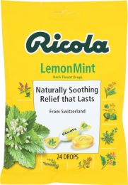 RICOLA: Natural Herb Throat Drops Lemon Mint (24 pc)