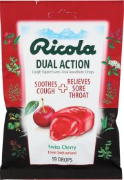 RICOLA: Dual Action Swiss Cherry Drops (19 pc)