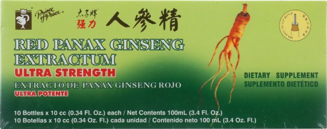 PRINCE OF PEACE: Red Panax Ginseng Extractum Ultra Strength (10 Bottles)