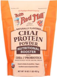 BOBS RED MILL: Chai Protein Powder Nutritional Booster (16 oz)