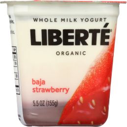 LIBERTE: Baja Strawberry Organic Yogurt (5.50 oz)