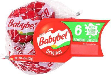 MINI BABYBEL: The Laughing Cow Mini Original Babybel Semi-Soft Cheese (4.5 oz)