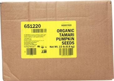 WOODSTOCK: Pumpkin Seeds Tamari Organic (15 lb)