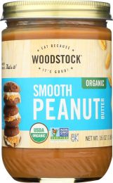 WOODSTOCK: Peanut Butter Smooth Salted Organic (16 oz)