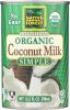 NATIVE FOREST: Simple Unsweetened Organic Coconut Milk (13.5 oz)