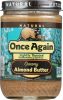 ONCE AGAIN: Nut Creamy Butter Almond Lightly Toasted (16 oz)