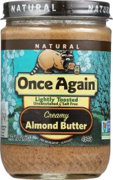 ONCE AGAIN: Nut Creamy Butter Almond Lightly Toasted (16 oz)