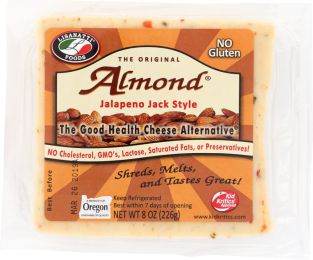 LISANATTI: Almond Jalapeno Jack Style Chunk Cheese (8 oz)