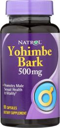 NATROL: Yohimbe Bark 500 mg (90 Capsules)