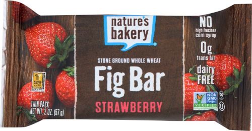 NATURE'S BAKERY: Stone Ground Whole Wheat Fig Bar Strawberry (2 oz)