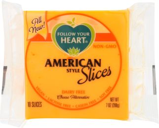 FOLLOW YOUR HEART: American Style Cheese Alternative Slices (7 oz)