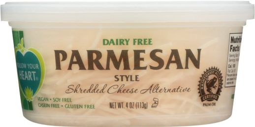 FOLLOW YOUR HEART: Cheese Parmesan Shredded Vegan (4 oz)