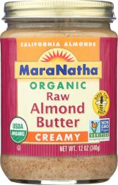 MARANATHA: Organic Raw Creamy Almond Butter (12 oz)