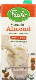 PACIFIC FOODS: Organic Almond Milk Original Unsweetened (32 oz)