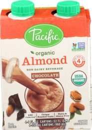 PACIFIC FOODS: Non-Dairy Almond Chocolate Beverage 4 Pack-8 fl oz (32 fl oz)