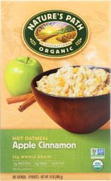 NATURE'S PATH: Organic Instant Hot Oatmeal Apple Cinnamon 8 Packets (14 oz)