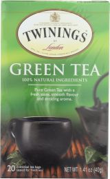 TWININGS OF LONDON: Tea Green Tea Light Flavour Strength (1.41 oz)