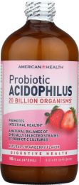 AMERICAN HEALTH: Probiotic Acidophilus Natural Strawberry Flavor (16 oz)