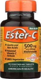 AMERICAN HEALTH: Ester-C 500 mg with Citrus Bioflavonoids (90 Veggie Tabs)