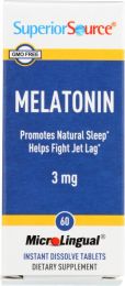SUPERIOR SOURCE: Melatonin 3 Mg (60 tb)