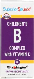 SUPERIOR SOURCE: Childrens B Complex  with Vitamin C (60 tb)