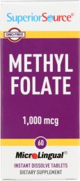 SUPERIOR SOURCE: Methylfolate 1000mcg (60 tb)