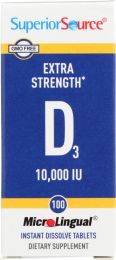 SUPERIOR SOURCE: Extra Strength D, 10,000 IU (100 tb)