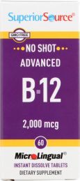 SUPERIOR SOURCE: No Shot Advanced B-12 2000mcg (60 tb)